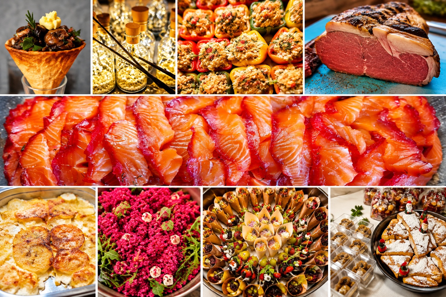 Catering für EBCsoft – Fingerfood, Lachs, Fleischgerichte und weihnachtliches Buffet von Herzblut Catering